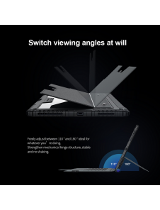 Nillkin Bumper Combo tangentbordsfodral för iPad Pro 12.9 2020/2021/2022 Svart