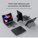 Nillkin Bumper Combo tangentbordsfodral för iPad Pro 12.9 2020/2021/2022 Svart