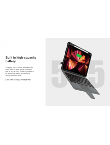 Nillkin Bumper Combo tangentbordsfodral för iPad Air 10.9 2020/Air 4/Air 5/Pro 11 2020/2021/2022 Svart