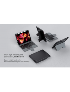 Nillkin Bumper Combo tangentbordsfodral för iPad Air 10.9 2020/Air 4/Air 5/Pro 11 2020/2021/2022 Svart