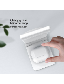 Nillkin PowerTrio 3in1 trådlös laddare MagSafe för Samsung Watch White