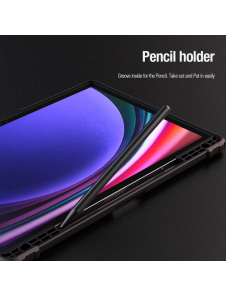 Nillkin Bumper PRO Protective Stand Case Multi-angle för Samsung Galaxy Tab S9+ Sapphire Blue