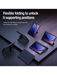 Nillkin Bumper PRO Protective Stand Case Multi-angle för Samsung Galaxy Tab S9+ Svart