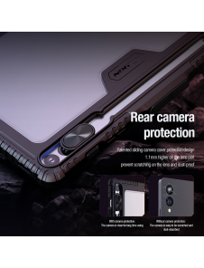 Nillkin Bumper PRO Protective Stand Case Multi-angle för Samsung Galaxy Tab S9+ Svart