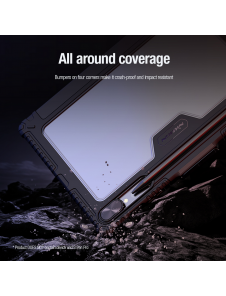 Nillkin Bumper PRO Protective Stand Case Multi-angle för Samsung Galaxy Tab S9+ Svart