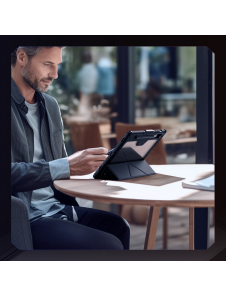 Nillkin Bumper PRO Protective Stand Case Multi-angle för Samsung Galaxy Tab S9+ Svart