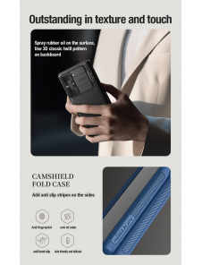 Nillkin CamShield FOLD Stand Hard Case för Samsung Galaxy Z Fold 5 Blue