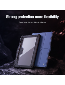 Nillkin Bumper PRO Protective Stand Case Multi-angle för Samsung Galaxy Tab S9 Sapphire Blue