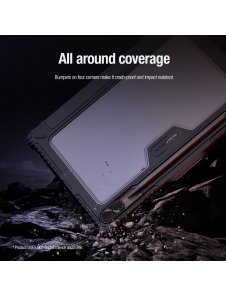 Nillkin Bumper PRO Protective Stand Case Multi-angle för Samsung Galaxy Tab S9 Sapphire Blue