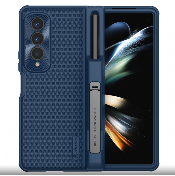 Nillkin Super Frosted FOLD Slot+Stand Back Cover for Samsung Galaxy Z Fold 4 Blue