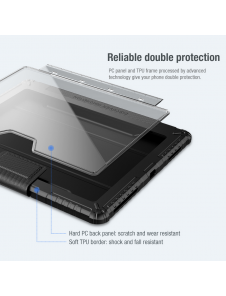 Nillkin Bumper PRO Protective Stand Case for iPad Pro 12.9 2020/2021/2022 Black