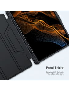 Nillkin Bumper PRO Protective Stand Case for Samsung Galaxy Tab S7+/S8+/S8+ 5G Sapphire Blue