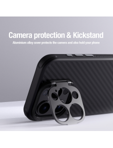 Nillkin CarboProp Aramid Magnetic Case for Apple iPhone 15 Pro Max Black