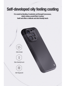Nillkin CarboProp Aramid Magnetic Case for Apple iPhone 15 Pro Max Black