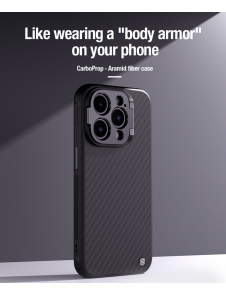 Nillkin CarboProp Aramid Magnetic Case for Apple iPhone 15 Pro Black