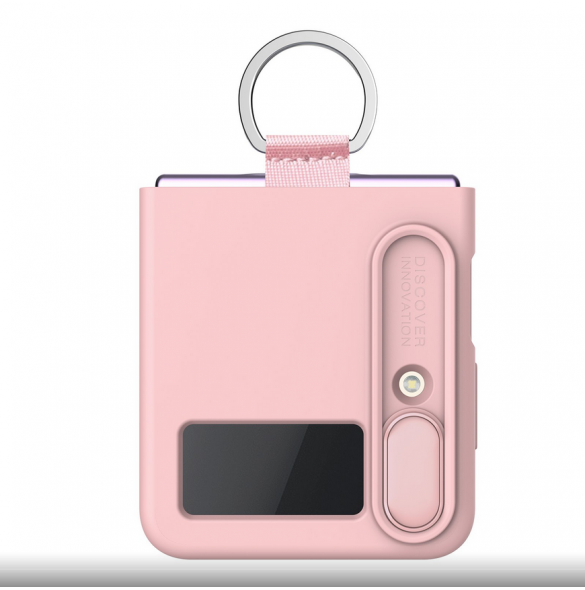 Nillkin CamShield Silky Silicone Case for Samsung Galaxy Z Flip 4 5G Light Peach