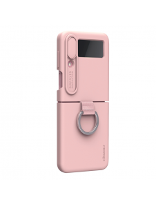 Nillkin CamShield Silky Silicone Case for Samsung Galaxy Z Flip 4 5G Light Peach