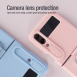 Nillkin CamShield Silky Silicone Case for Samsung Galaxy Z Flip 4 5G Light Peach