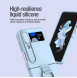 Nillkin CamShield Silky Silicone Case for Samsung Galaxy Z Flip 4 5G Light Peach