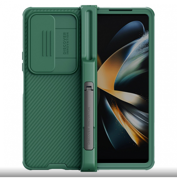 Nillkin CamShield PRO Slot+Stand Hard Case for Samsung Galaxy Z Fold 4 5G Deep Green
