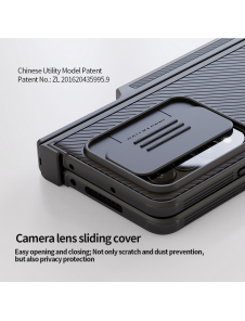 Nillkin CamShield PRO Slot+Stand Hard Case for Samsung Galaxy Z Fold 4 5G Deep Green