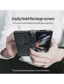 Nillkin CamShield PRO Slot+Stand Hard Case for Samsung Galaxy Z Fold 4 5G Deep Green
