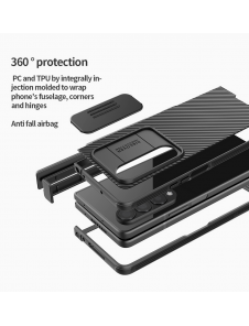 Nillkin CamShield PRO Slot+Stand Hard Case for Samsung Galaxy Z Fold 4 5G Deep Green