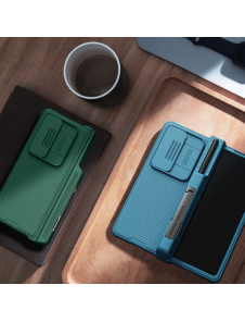 Nillkin CamShield PRO Slot+Stand Hard Case for Samsung Galaxy Z Fold 4 5G Deep Green