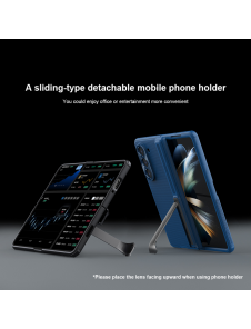 Nillkin Super Frosted FOLD Stand Back Cover for Samsung Galaxy Z Fold 5 Blue