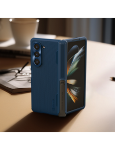 Nillkin Super Frosted FOLD Stand Back Cover for Samsung Galaxy Z Fold 5 Blue