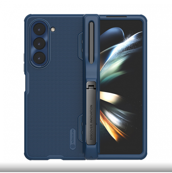 Nillkin Super Frosted FOLD Slot+Stand Back Cover for Samsung Galaxy Z Fold 5 Blue