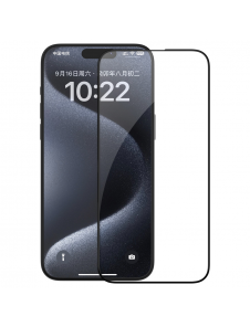 Nillkin EZ SET härdat glas (2st) för Apple iPhone 15 Pro Max Svart