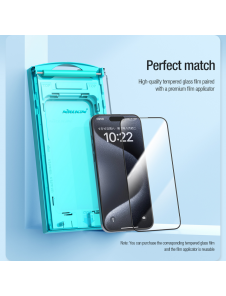 Nillkin EZ SET härdat glas (2st) för Apple iPhone 15 Pro Max Svart