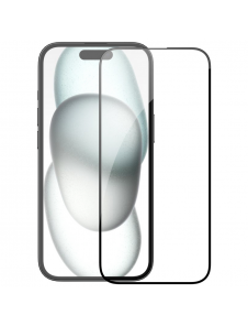 Nillkin EZ SET härdat glas (2st) för Apple iPhone 15 Svart