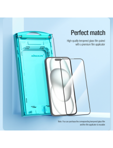 Nillkin EZ SET härdat glas (2st) för Apple iPhone 15 Svart