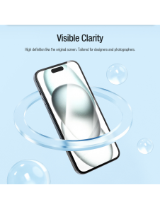Nillkin EZ SET härdat glas (2st) för Apple iPhone 15 Svart