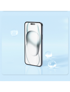 Nillkin EZ SET härdat glas (2st) för Apple iPhone 15 Svart