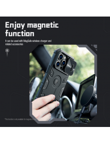 Nillkin CamShield Armor PRO Magnetic Hard Case för Apple iPhone 14 Pro Svart