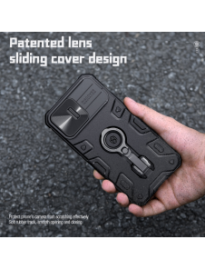 Nillkin CamShield Armor PRO Magnetic Hard Case för Apple iPhone 14 Pro Svart