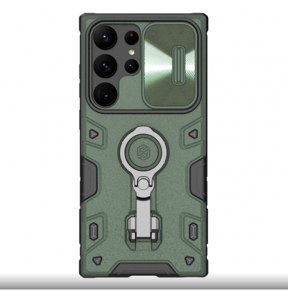 Nillkin CamShield Armor PRO hårt fodral till Samsung Galaxy S23 Ultra Dark Green