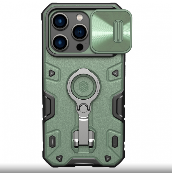 Nillkin CamShield Armor PRO hårt fodral till Apple iPhone 14 Pro Mörkgrön