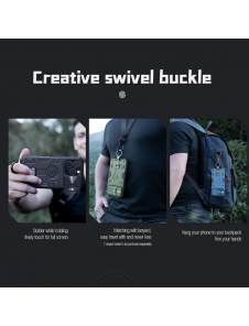 Nillkin CamShield Armor PRO hårt fodral till Apple iPhone 14 Pro Mörkgrön