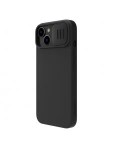 Nillkin CamShield Silky Magnetic Silikonfodral till Apple iPhone 15 Svart