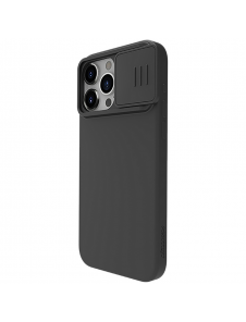 Nillkin CamShield Silky Magnetic Silikonfodral till Apple iPhone 15 Pro Max Svart