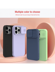 Nillkin CamShield Silky Magnetic Silikonfodral till Apple iPhone 15 Pro Max Svart