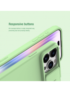 Nillkin CamShield Silky Magnetic Silikonfodral till Apple iPhone 15 Pro Max Svart