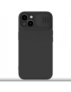 Nillkin CamShield Silky Magnetic Silikonfodral till Apple iPhone 15 Plus Svart