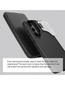 Nillkin Qin Book Prop-fodral för Samsung Galaxy S24+ Svart