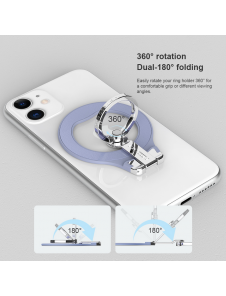 Nillkin SnapGrip Magnetic Adhesive Ring Hållare Svart