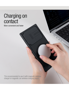 Nillkin CamShield PRO Magnetic Hard Case för Samsung Galaxy S22 Ultra Black